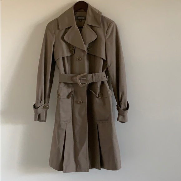 Kenneth Cole Classic Trench Coat Khaki Small - Picture 8 of 10